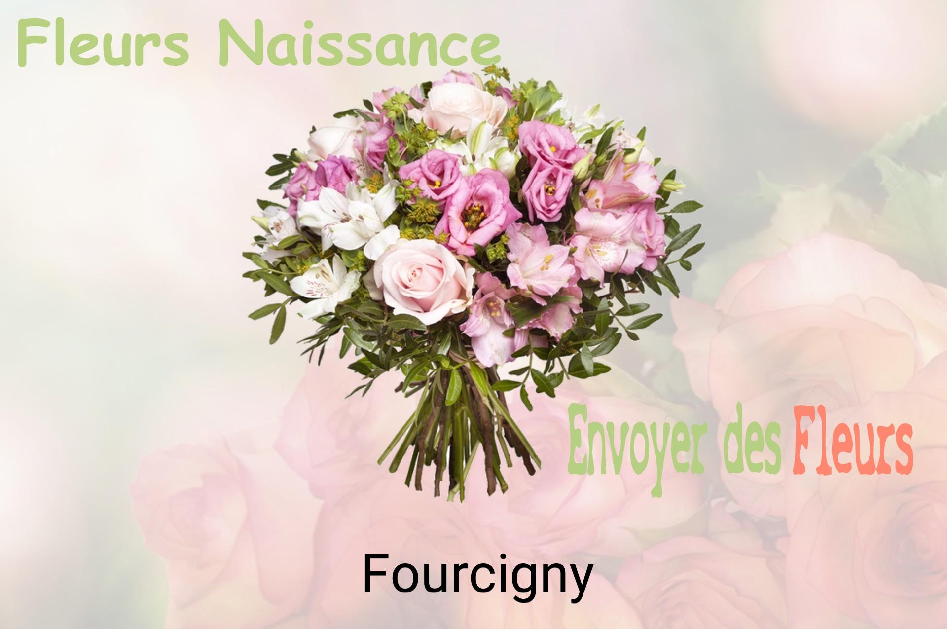 Bouquet de fleurs de naissance livré à Fourcigny